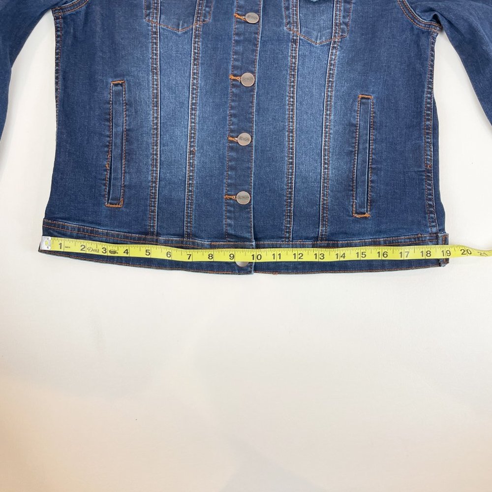 Nanette Lepore Denim Jacket M Fiona Wash - Picture 5 of 8